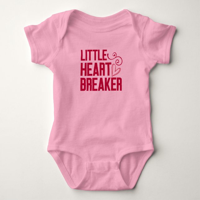 Body Para Bebê Pequeno Quebra-Coração  (Frente)