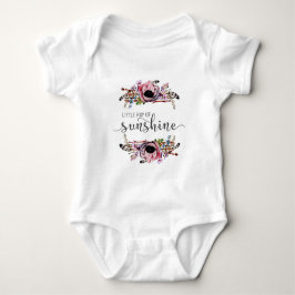 Body Para Bebê Pequeno Raio de Sol | Tutu de Menina Boho Chic