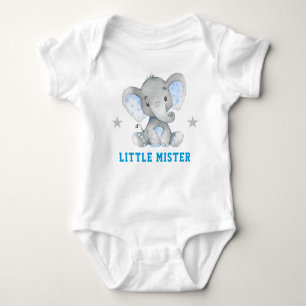 Body Para Bebê Pequeno Senhor Blue Boy Elephant