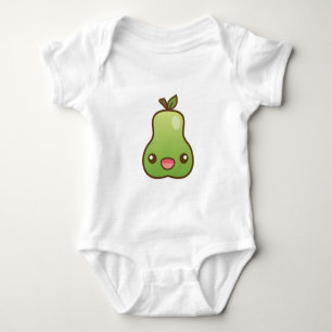 Body Para Bebê Pera Kawaii Feliz