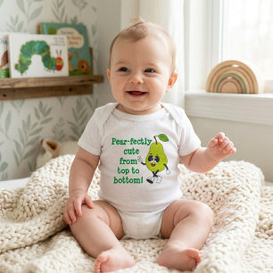 Body Para Bebê Perfeitamente Fofo: Piada de Pera Divertida
