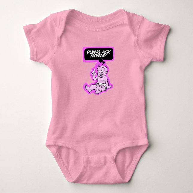 Body Para Bebê Pergunte à mamãe  (Frente)