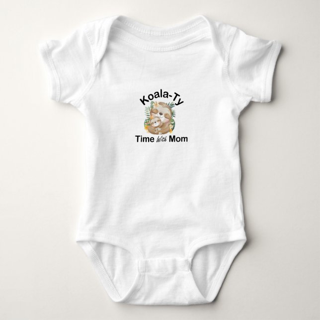 Body Para Bebê período de coala com a mãe Cute Koala Baby (Frente)