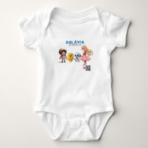 Body Para Bebê personagens da Galáxia Lúdica