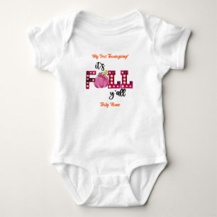 Body Para Bebê Personalização de outono Neon