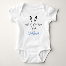 Body Para Bebê Personalizada Minha Primeira Páscoa Bebê Roupa