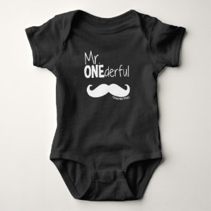 Body Para Bebê Personalizado 1rua Sr. Onemagistrtie Bowtie Aniver