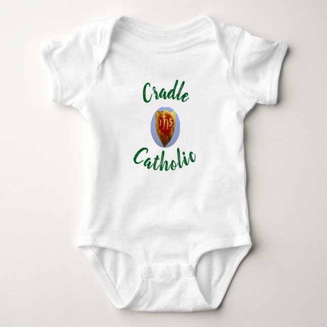 Body Para Bebê Personalizado "Católico do Berço" (Frente)