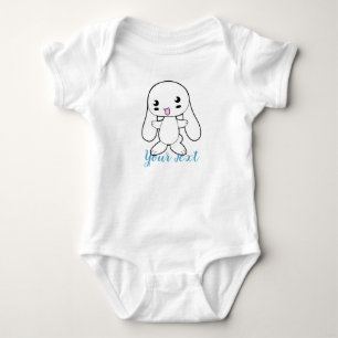 Body Para Bebê Personalizado de Hug do Coelhinho Kawaii