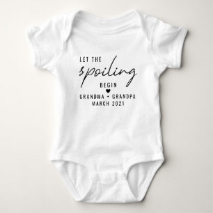 Body Para Bebê Personalizado Deixe O Estragamento Começar Avô