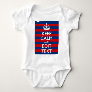 Body Para Bebê Personalizado MANTENHA A CALMA seu texto em