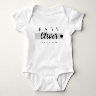 Body Para Bebê Personalizado para Anúncio de Gravidez Personaliza