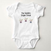 personalizado para trigêmeos, ideia de presentes t