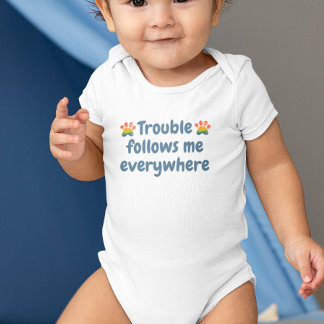 Body Para Bebê Personalizado personalizado lindo bebê e cachorro 