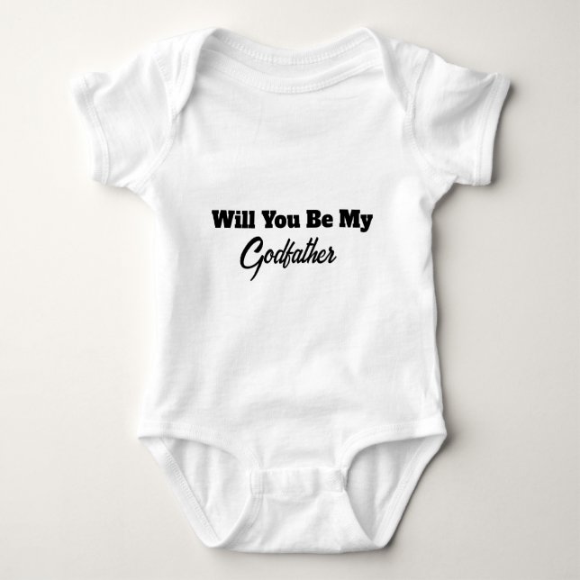 Body Para Bebê Personalizado será meu padrinho (Frente)