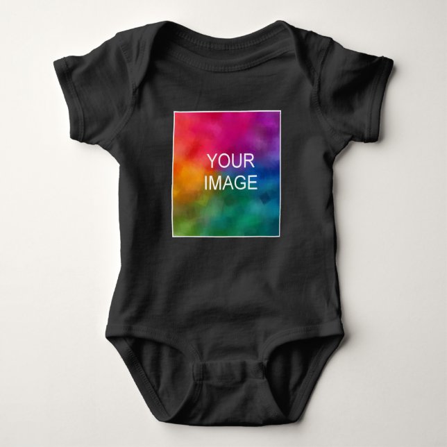 Body Para Bebê Personalizar Carregar Imagem Adicionar Texto Jerse (Frente)