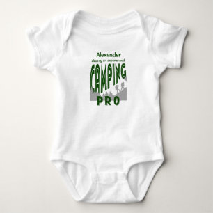 Body Para Bebê Personalizar com o nome acampamento pro