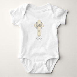 Body Para Bebê Personalizar, Creme de Dedicação de Bebês e Cruz d