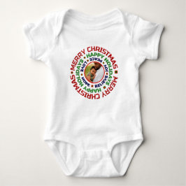 Body Para Bebê Personalizar Feriado de Natal do Baby First Christ