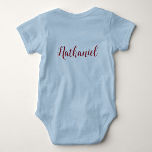 Body Para Bebê Personalizar Letras Decorativas de Menino