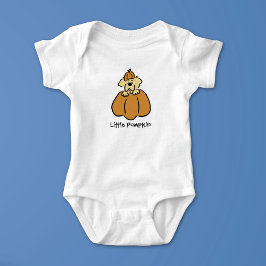 Body Para Bebê Personalize Cute Little Pumpkin Puppy