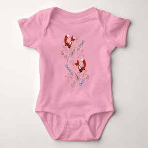Body Para Bebê Personalize este padrão moderno de floresta de rap
