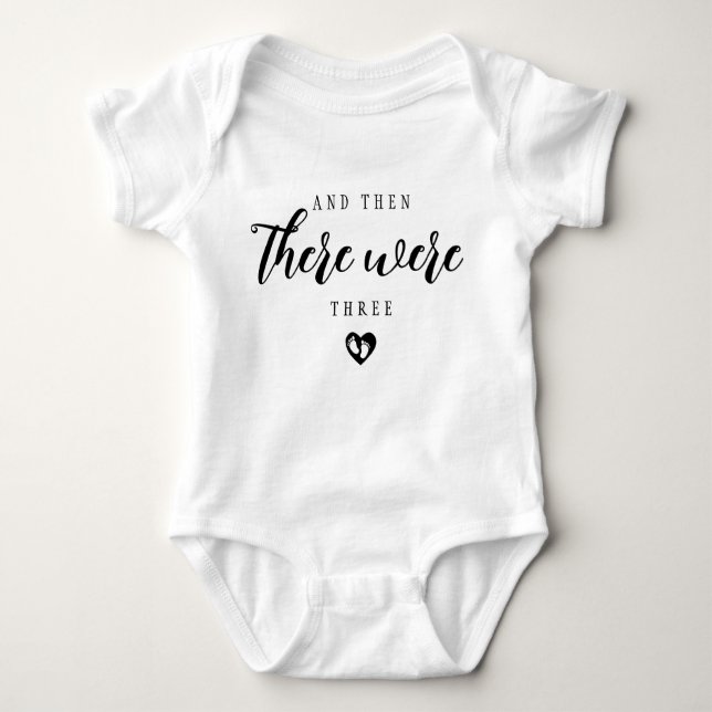 Body Para Bebê Personalize Fofo E Então Estavam Número (Frente)