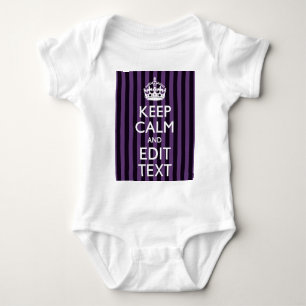 Body Para Bebê Personalize-o Mantenha Calmo Suas Linhas Roxas de