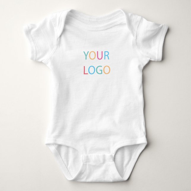 Body Para Bebê Personalize sua empresa de logotipo (Frente)