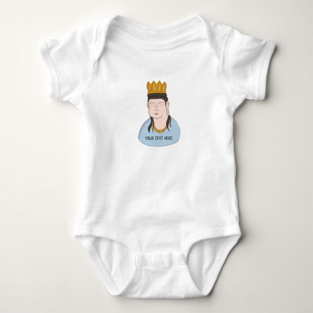 Body Para Bebê Personalized Faith - Add Your Text (Frente)