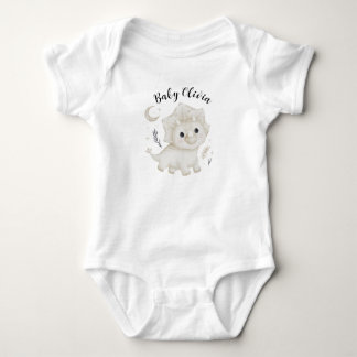 Body Para Bebê Personalized Hand-Drawn Dinosaur Baby Bodysuit
