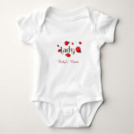 Body Para Bebê Personalized Ladybug with Custom Name