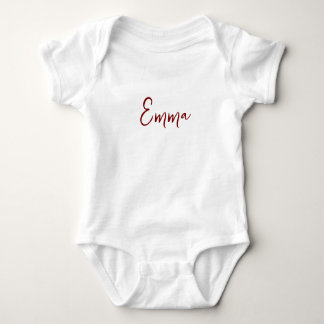 Body Para Bebê Personalized Modern First Name Baby Bodysuit