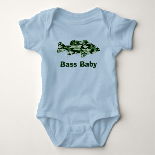 Body Para Bebê Pesca da perda verde de Camo