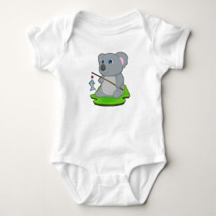 Body Para Bebê Pesca de Peixes Koala