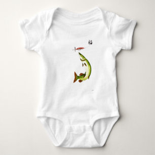 Body Para Bebê Pesca de Pike