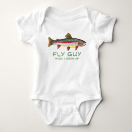 Body Para Bebê Pesca de Trutas de Bebês