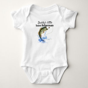 Body Para Bebê Pescador De Baixo De Daddys