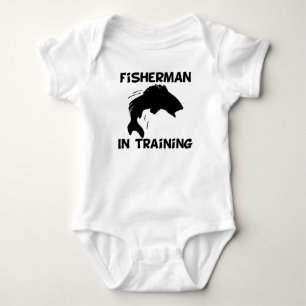 Body Para Bebê Pescador no treinamento