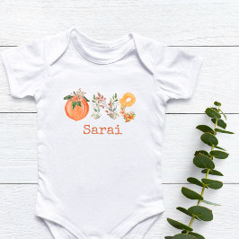 Body Para Bebê Pessegueiro Personalizado Fato De Bebê De Primeiro