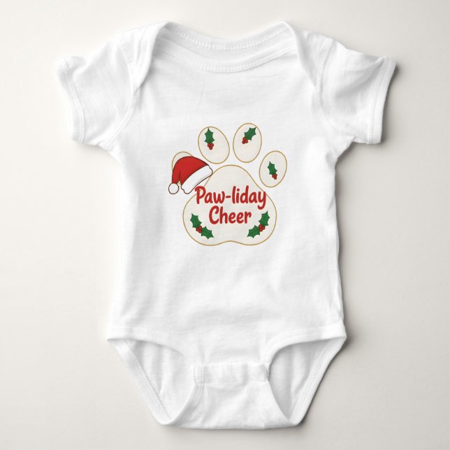 Body Para Bebê Pet lovers’ favorite — a paw print  (Frente)