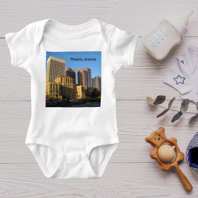 Body Para Bebê Phoenix, Centro Arizona (Phoenix, Arizona Downtown Baby Bodysuit)