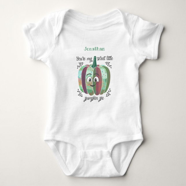 Body Para Bebê Piada de abóbora doce (Frente)