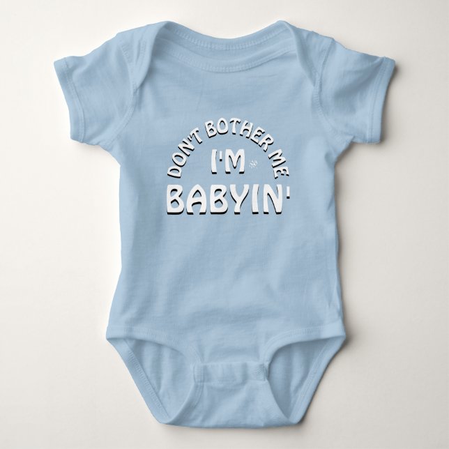 Body Para Bebê Piada sobre chiliques de bebês v3 (Frente)