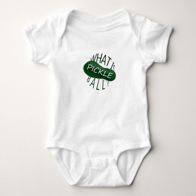 Body Para Bebê Pickleball engraçado (Frente)