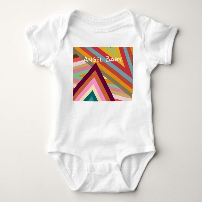 Body Para Bebê Picos dos anos 1970 (Frente)