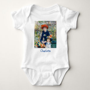 Body Para Bebê Pierre-Auguste Renoir - Duas irmãs no terraço