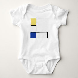 Body Para Bebê Piet Mondrian - Abstrato Geométrico de Composição