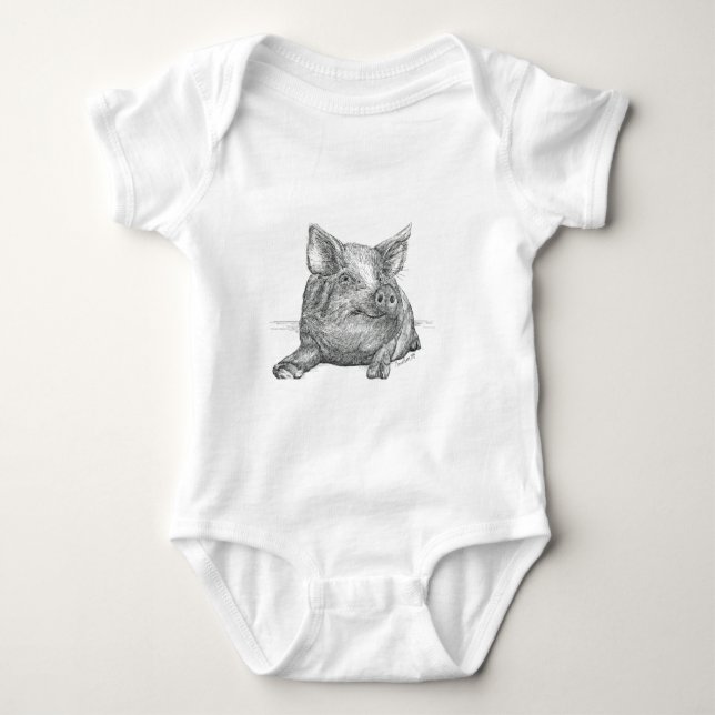 Body Para Bebê Piglet (Frente)