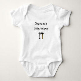 Body Para Bebê Pijama de Bebê Auxiliar do Vovô Personalizado, Bod